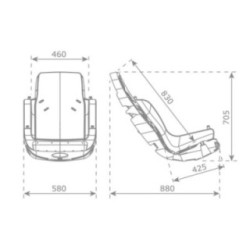 Asiento inclusivo para columpios con cuerdas y arnés