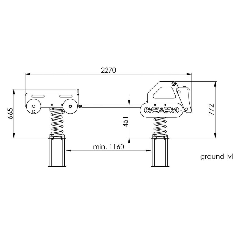 Balancín muelle DUO BULLDOZER + REMOLQUE