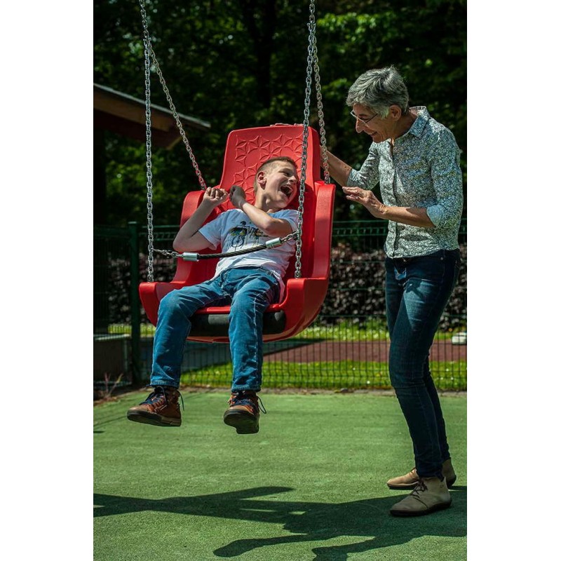 Seient inclusiu per gronxador amb cadenes