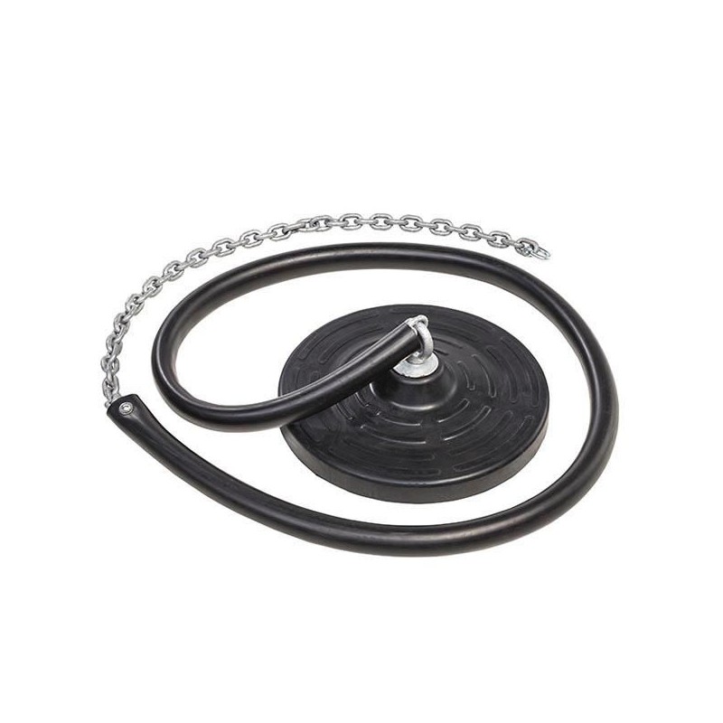 Seient de cautxú i cadenes per Tirolina amb protector