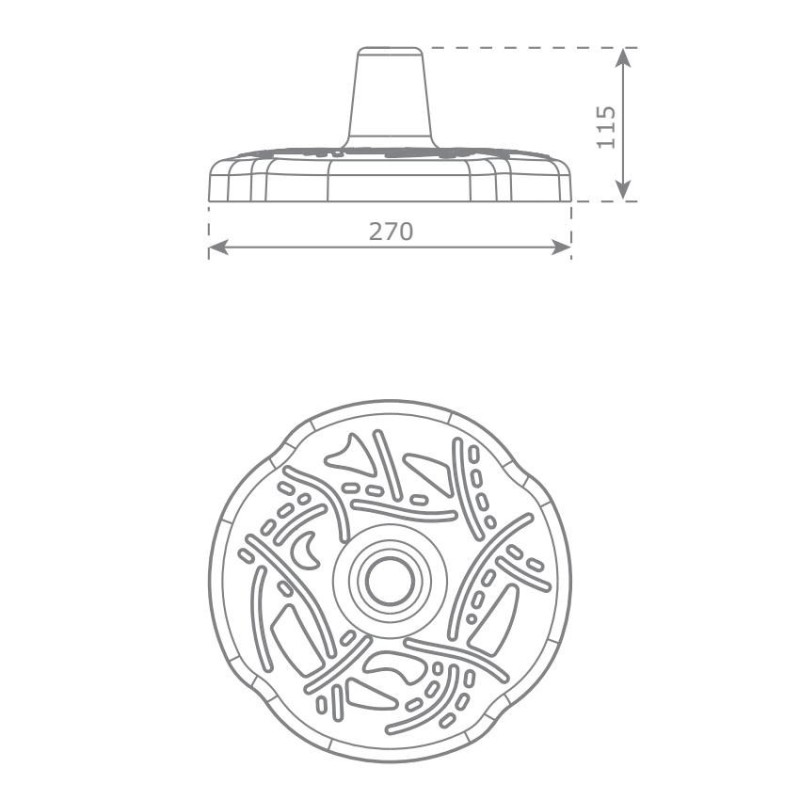 Seient de cautxú i cadenes per Tirolina amb protector
