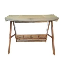 Balancín de jardín MASGAMES ELNA XL con techo de lona