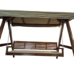 Balancín de jardín MASGAMES ELNA XL con techo de lona