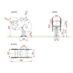 Balancín muelle doble panel CAMALEÓN ADAPTADO