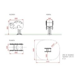 Balancín muelle doble panel CAMALEÓN