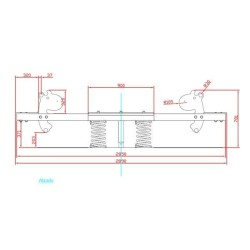 Balancín muelle doble sube y baja HIPOPOTAMOS