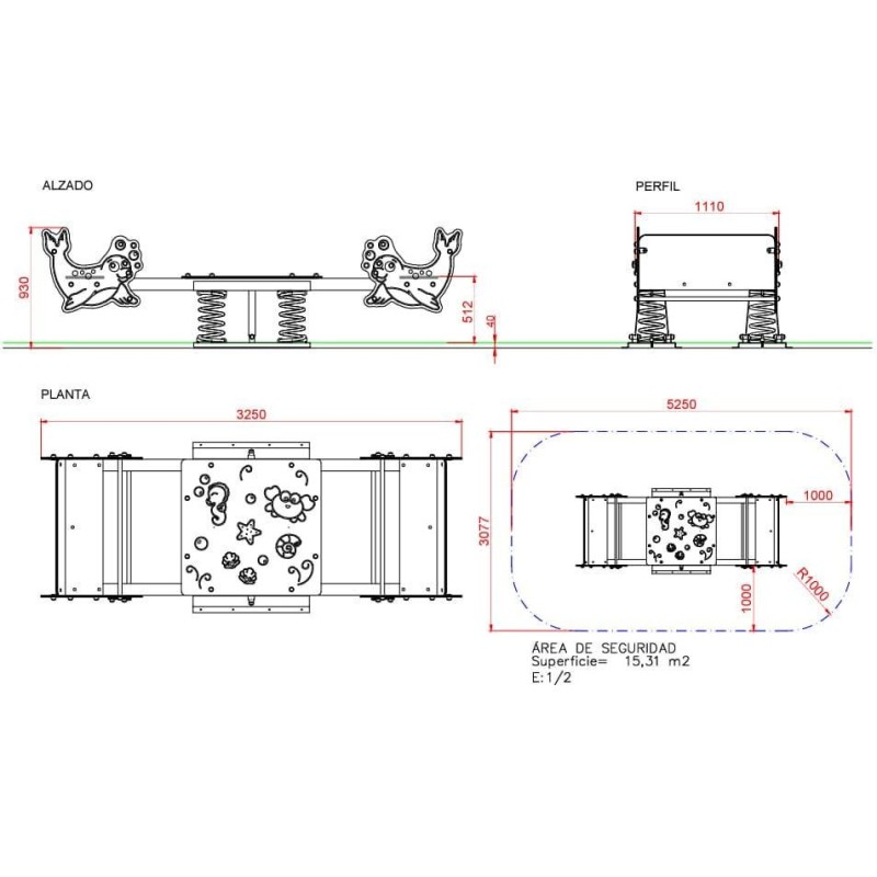 Balancín muelle doble panel FOCAS ADAPTADO