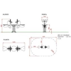 Balancín muelle doble PERRITOS