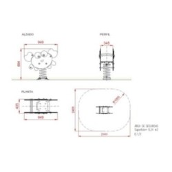 Balancín muelle doble panel CANGREJO ADAPTADO