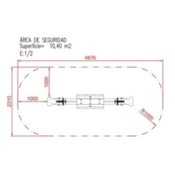 Balancín muelle doble sube y baja PONYS