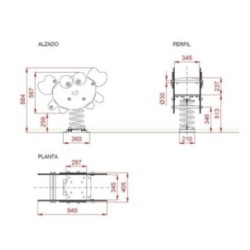 Balancín muelle doble panel CANGREJO ADAPTADO