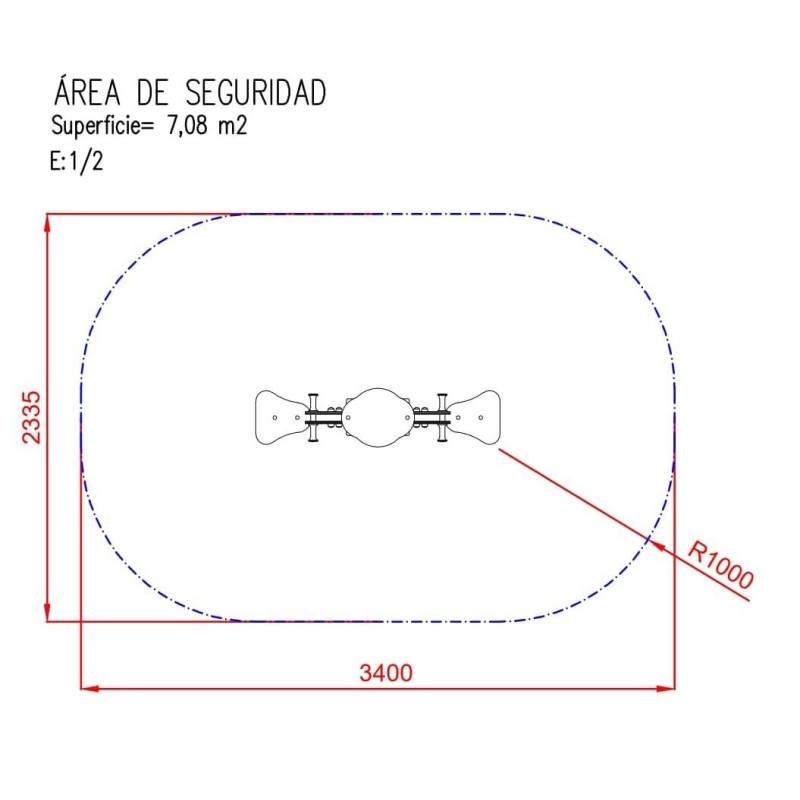 Balancín muelle doble METÁLICO