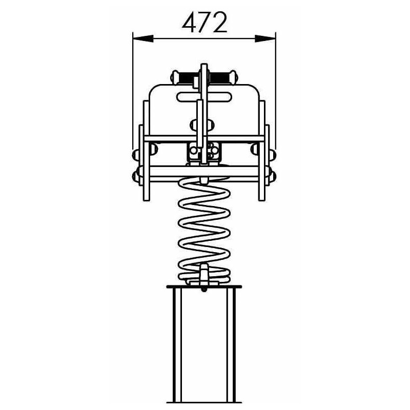Balanço de molas DUO ESCAVADORA + REBOQUE