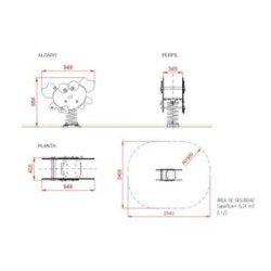 Balancín muelle doble panel CANGREJO