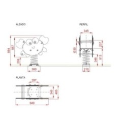 Balancín muelle doble panel CANGREJO