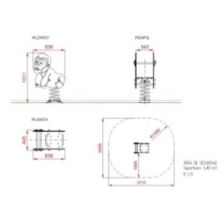 Balancí molla doble panell GORIL·LA
