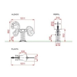 Balancín muelle CEBRA