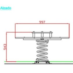 Balancín muelle cuádruple FLOR