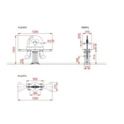 Balanço mola dupla POP