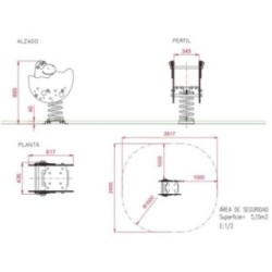 Balancín muelle HUEVO DINOSAURIO