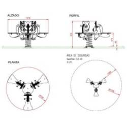 Balancín muelle triple PONYS