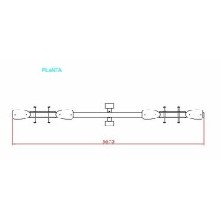 Balancín sube y baja BASKET (4 plazas)