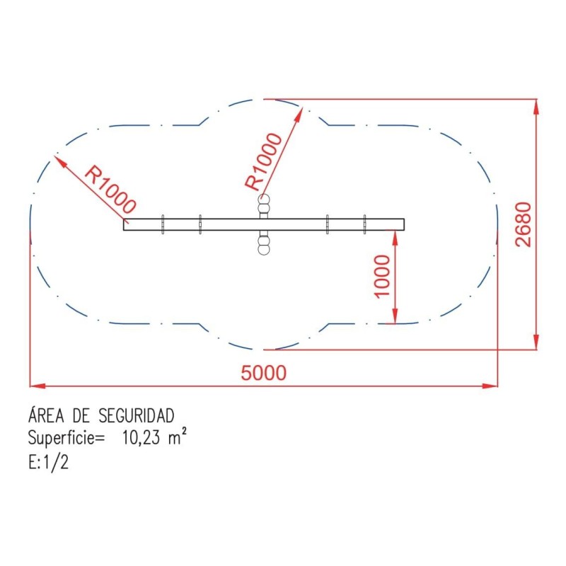 Balancín sube y baja ORDINO de madera