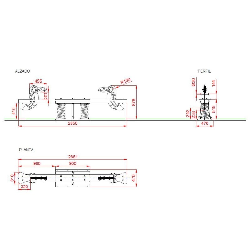 Balancín sube y baja TUCÁN