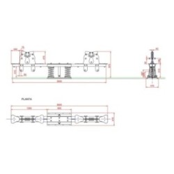 Balancín muelle cuádruple sube y baja DON CUCO