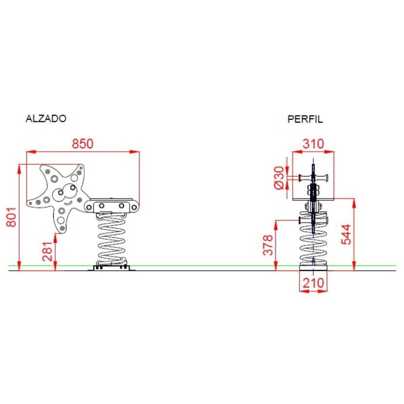 Balancín muelle ESTRELLA DE MAR