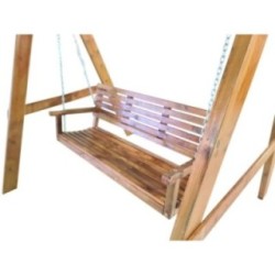 Banco de baloiço de madeira para exterior MASGAMES ELNA L