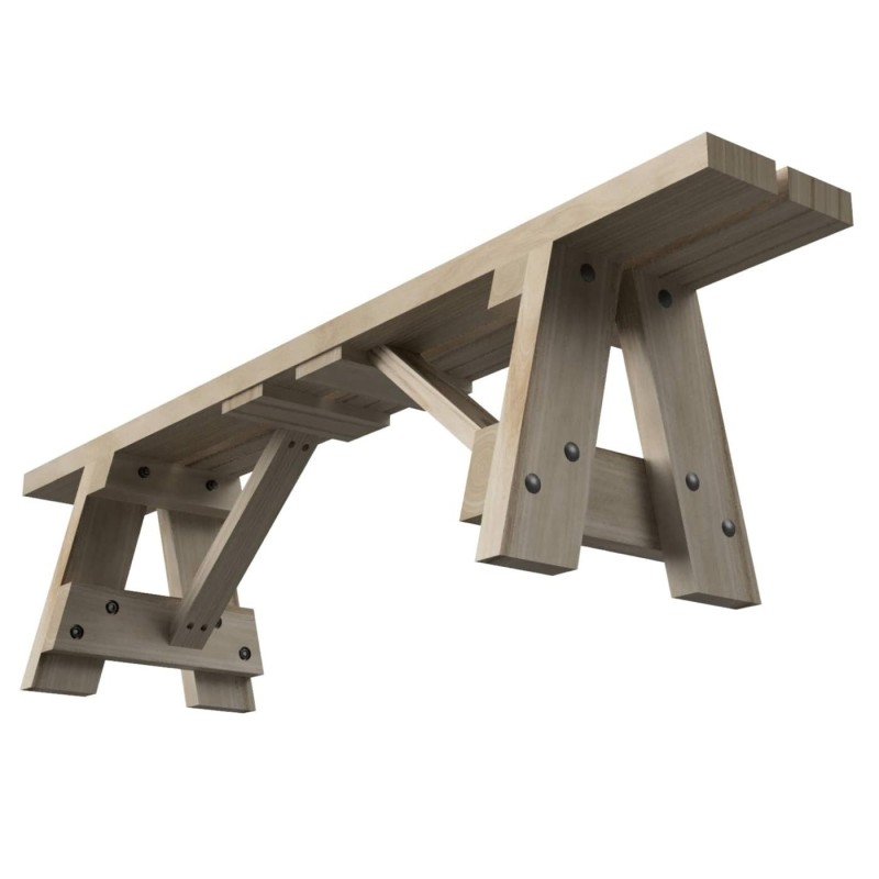 Banco de madera para el exterior MASGAMES ZURICH