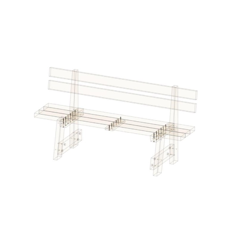 Banco con respaldo MASGAMES VIC