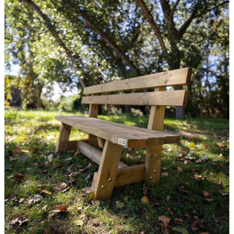 Banco con respaldo MASGAMES VIC