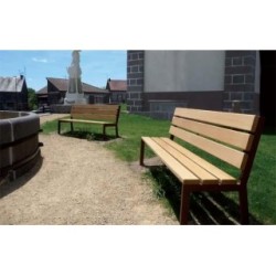 Banco de madera de roble SILAOS