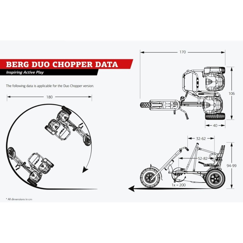 Tricicle de pedals BERG DUO CHOPPER BF