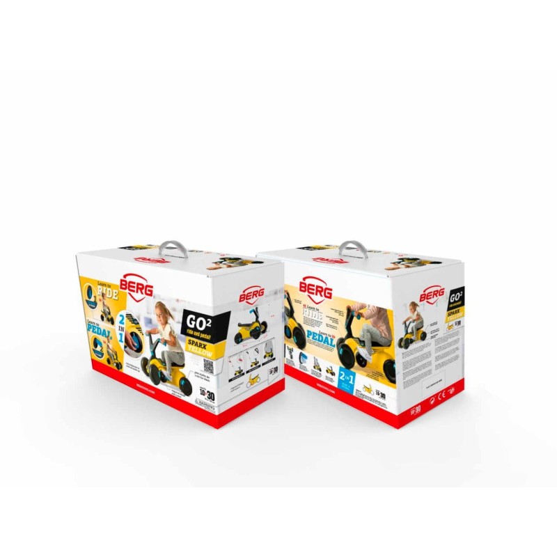 BERG GO² SparX Yellow andador evolutivo a coche de pedales