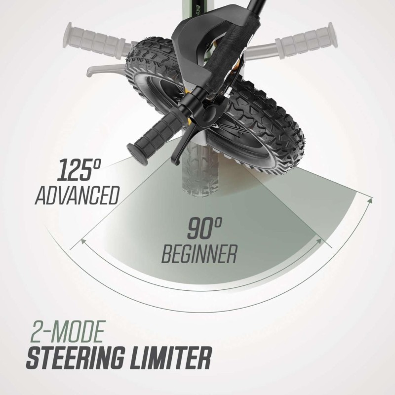 Bici sin pedales BERG BIKY Cross Green con freno de mano