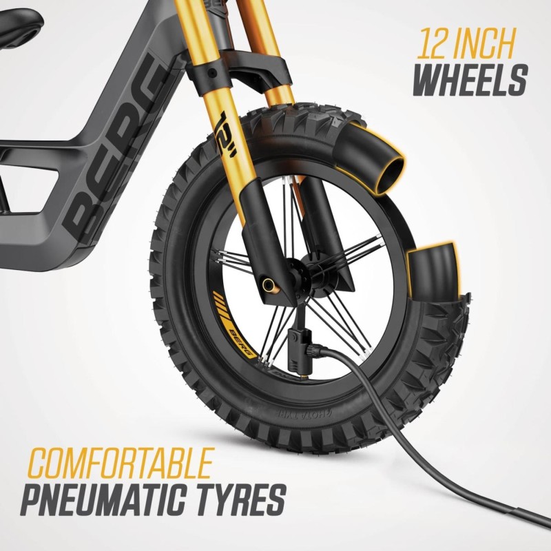 Bici sin pedales BERG BIKY Cross Grey con freno de mano