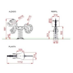 Balancín muelle LEOPARDO