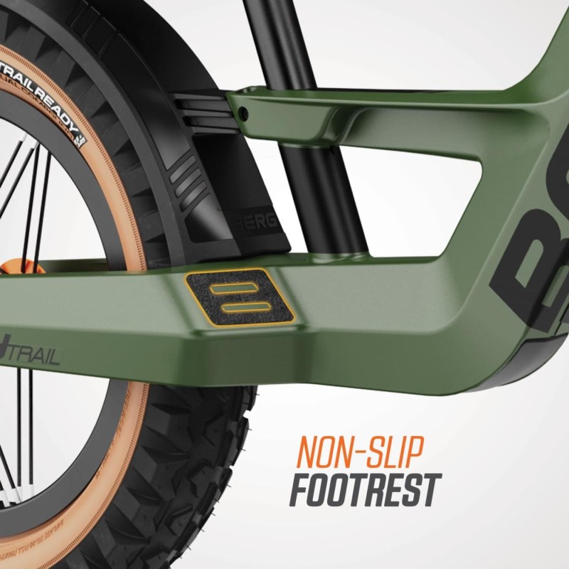 Bici sin pedales BERG BIKY Trail Green con freno de mano