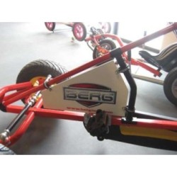 Soporte publicitario para karts de pedales