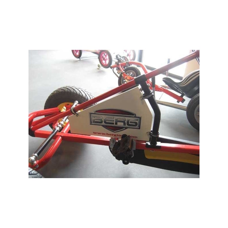 Soporte publicitario para karts de pedales