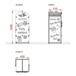 Buzón para la carta de Papá Noel