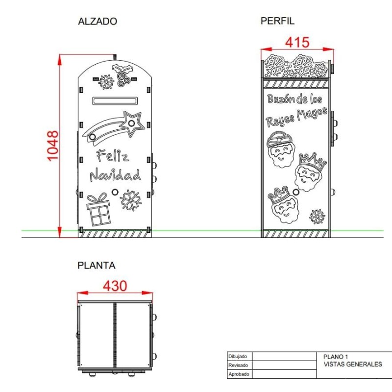 Buzón para la carta de los Reyes Magos