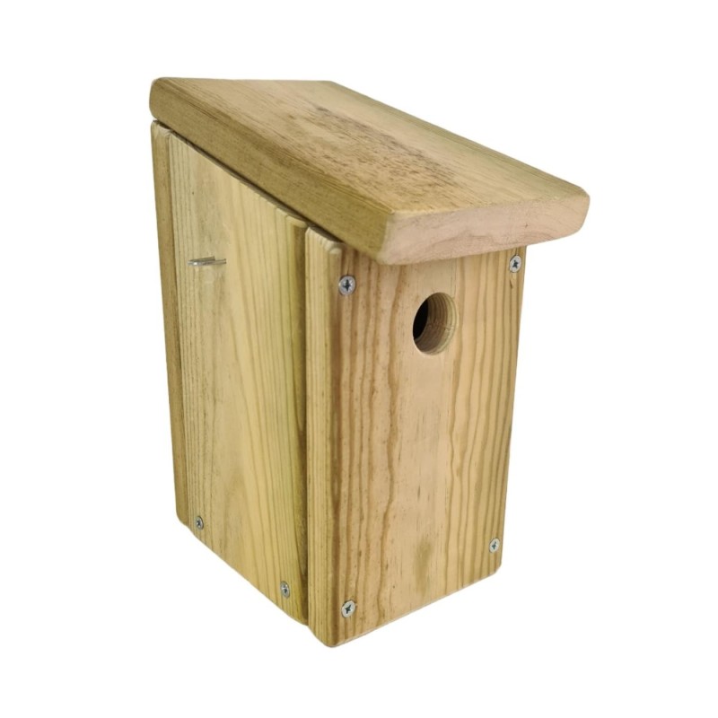 Caja nido para pájaros de madera tratada MASGAMES SPARROW