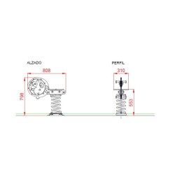 Balanço mola PEIXE BALÃO