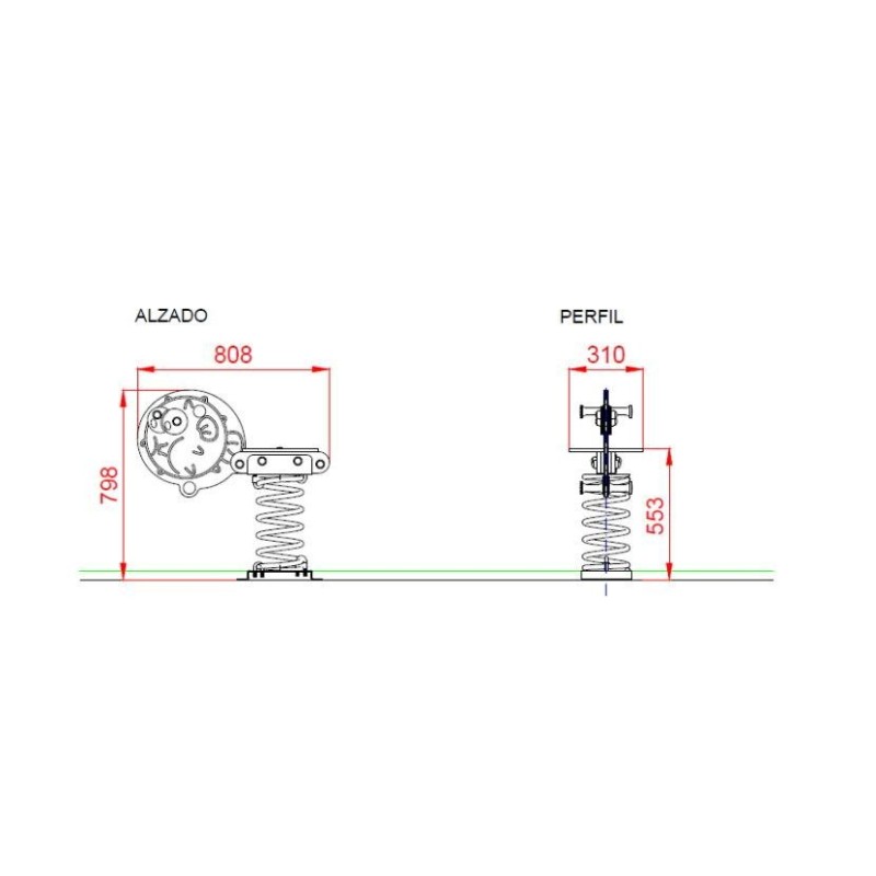 Balanço mola PEIXE BALÃO