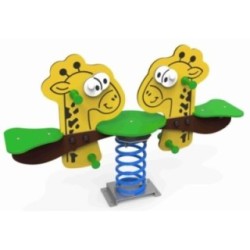 Balancín muelle doble JIRAFAS