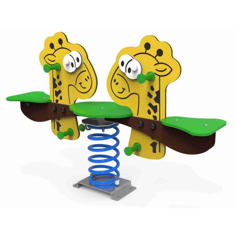 Balancín muelle doble JIRAFAS